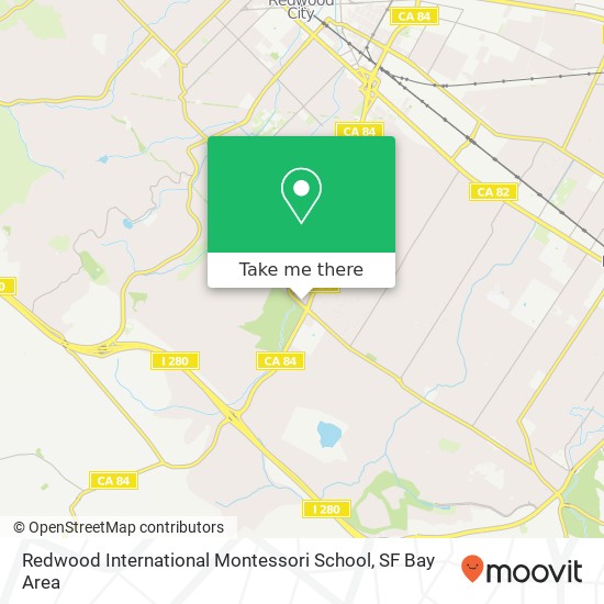Mapa de Redwood International Montessori School