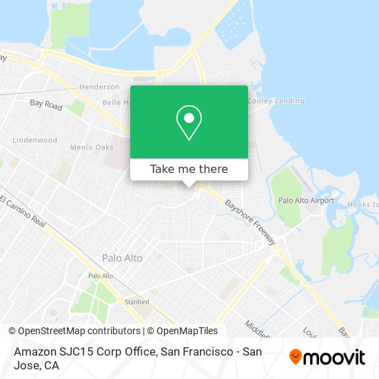 Mapa de Amazon SJC15 Corp Office