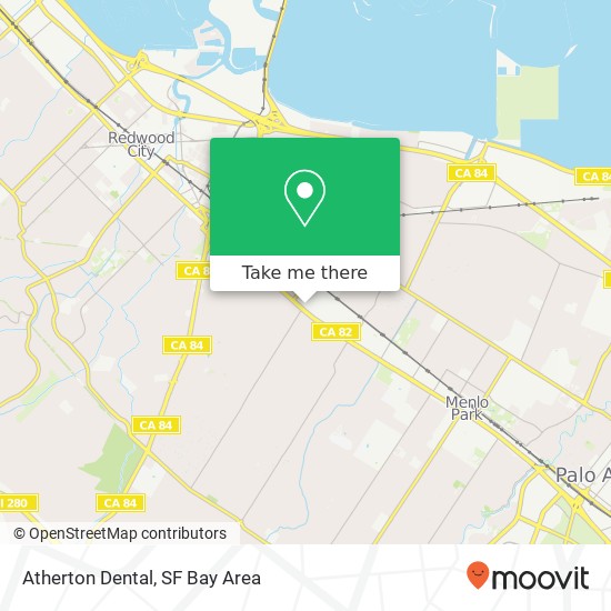 Atherton Dental map