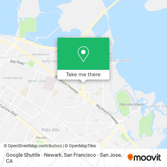 Google Shuttle - Newark map
