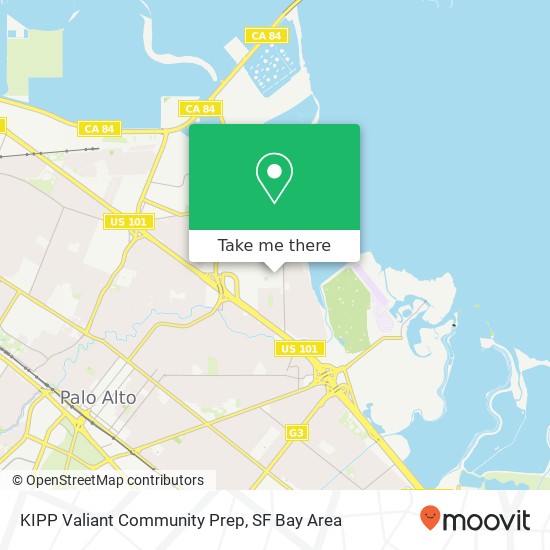 Mapa de KIPP Valiant Community Prep