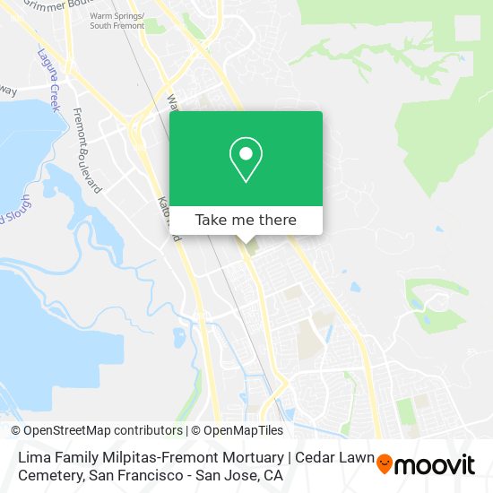 Lima Family Milpitas-Fremont Mortuary | Cedar Lawn Cemetery map