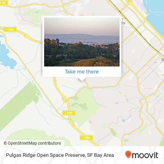 Mapa de Pulgas Ridge Open Space Preserve