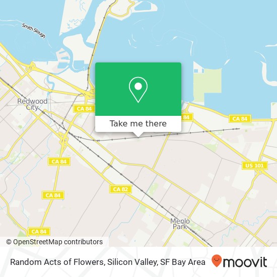 Random Acts of Flowers, Silicon Valley map