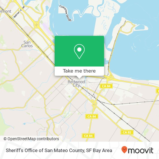 Sheriff's Office of San Mateo County map