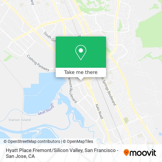 Mapa de Hyatt Place Fremont / Silicon Valley