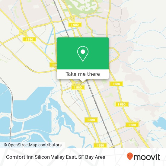 Mapa de Comfort Inn Silicon Valley East