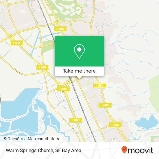 Mapa de Warm Springs Church