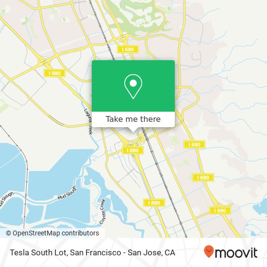 Tesla South Lot map