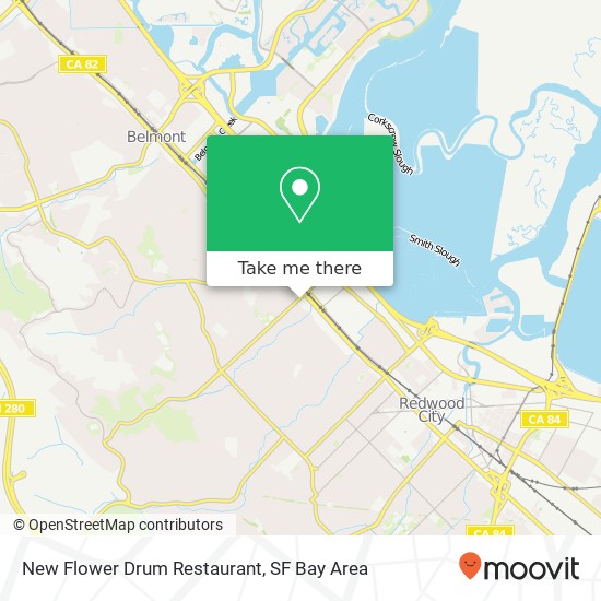 Mapa de New Flower Drum Restaurant