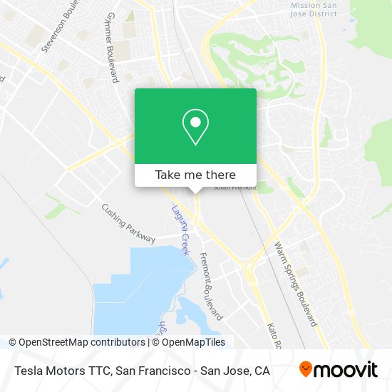 Mapa de Tesla Motors TTC