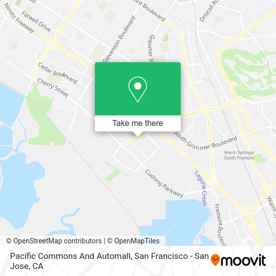 Mapa de Pacific Commons And Automall