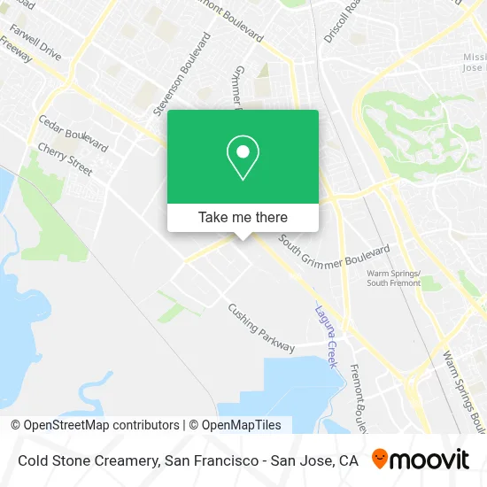 Cold Stone Creamery map