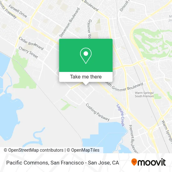 Mapa de Pacific Commons