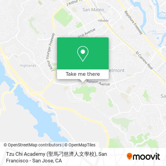 Mapa de Tzu Chi Academy (聖馬刁慈濟人文學校)