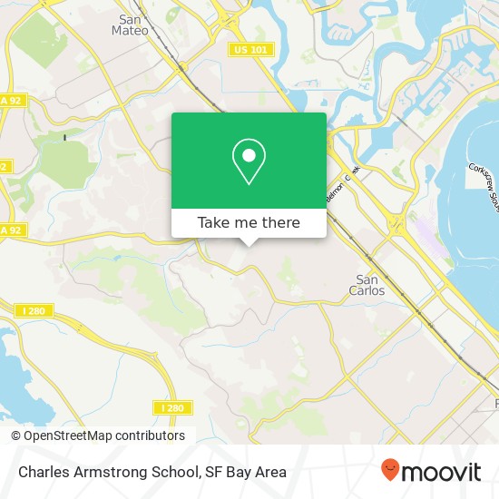 Charles Armstrong School map