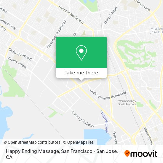 Happy Ending Massage map