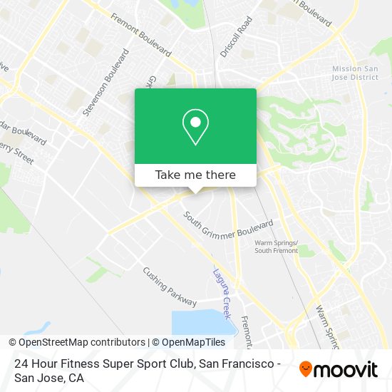 Mapa de 24 Hour Fitness Super Sport Club