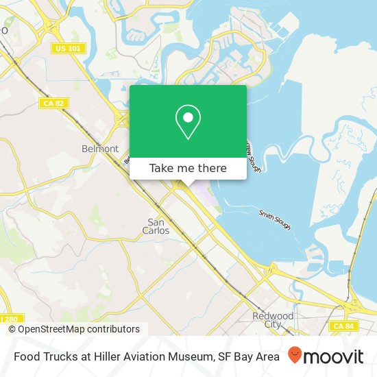 Mapa de Food Trucks at Hiller Aviation Museum