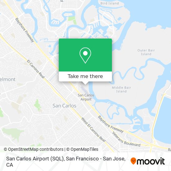 San Carlos Airport (SQL) map