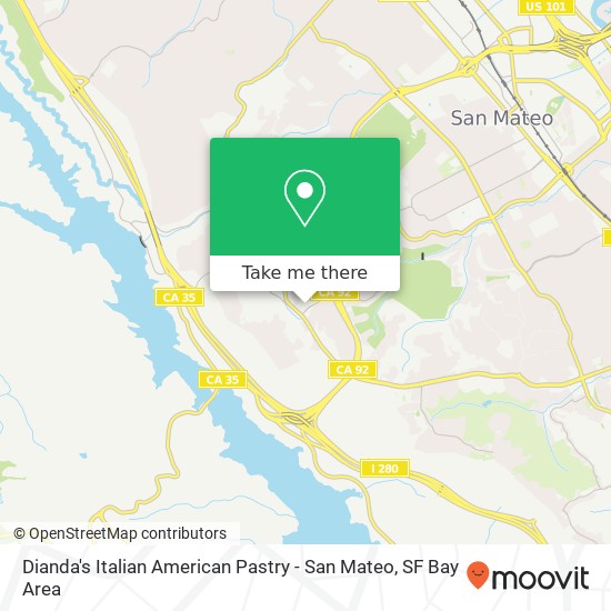 Dianda's Italian American Pastry - San Mateo map