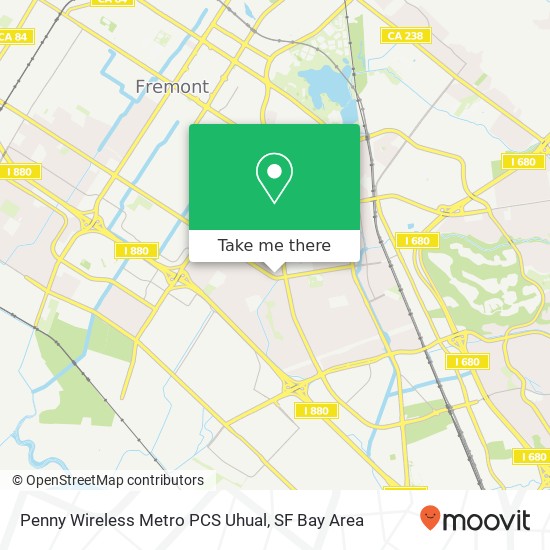 Penny Wireless Metro PCS Uhual map