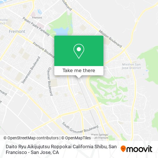 Daito Ryu Aikijujutsu Roppokai California Shibu map