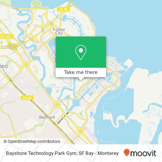 Mapa de Bayshore Technology Park Gym