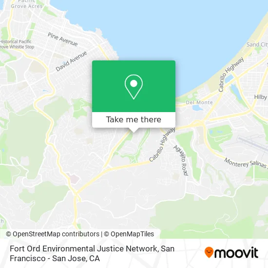 Fort Ord Environmental Justice Network map