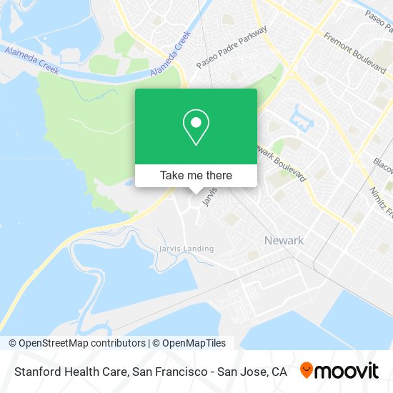 Stanford Health Care map