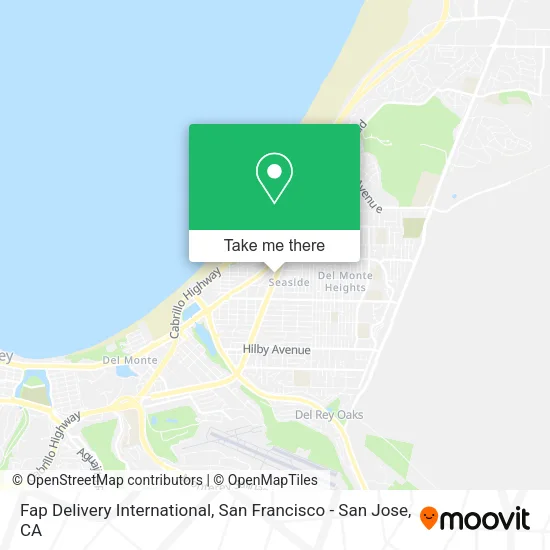 Fap Delivery International map