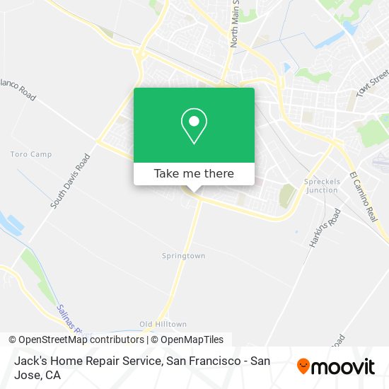 Jack's Home Repair Service map