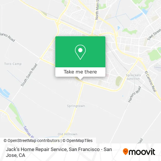 Jack's Home Repair Service map