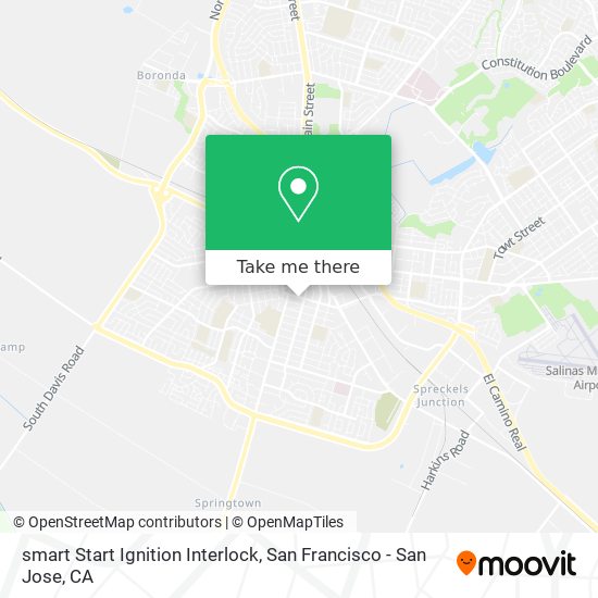 Mapa de smart Start Ignition Interlock