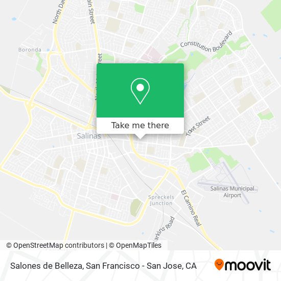 Mapa de Salones de Belleza