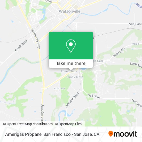 Amerigas Propane map