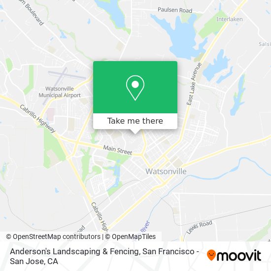 Mapa de Anderson's Landscaping & Fencing