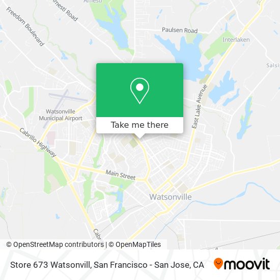 Store 673 Watsonvill map