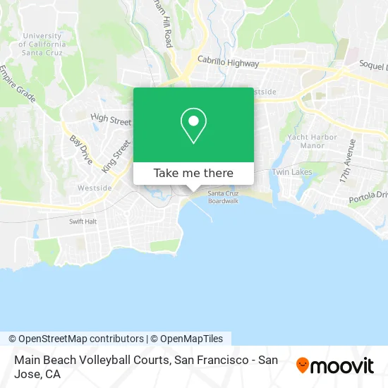 Main Beach Volleyball Courts map