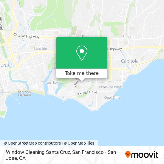 Mapa de Window Cleaning Santa Cruz