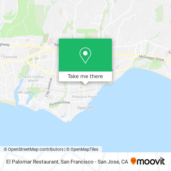 El Palomar Restaurant map