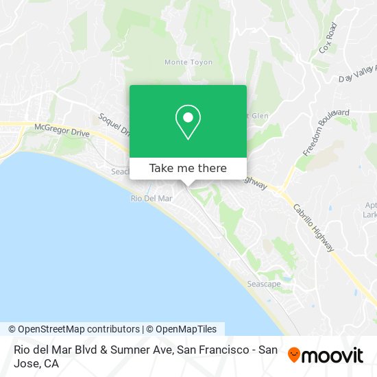 Rio del Mar Blvd & Sumner Ave map