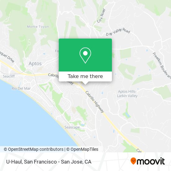 U-Haul map