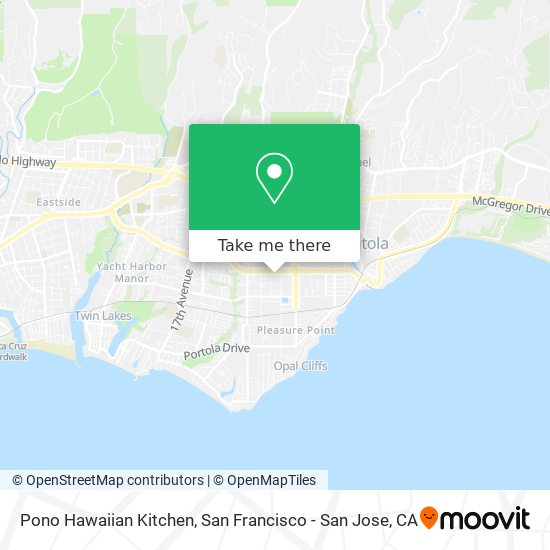 Mapa de Pono Hawaiian Kitchen
