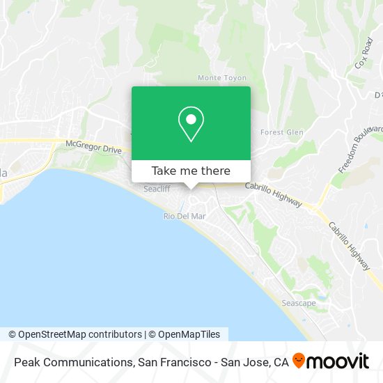 Mapa de Peak Communications