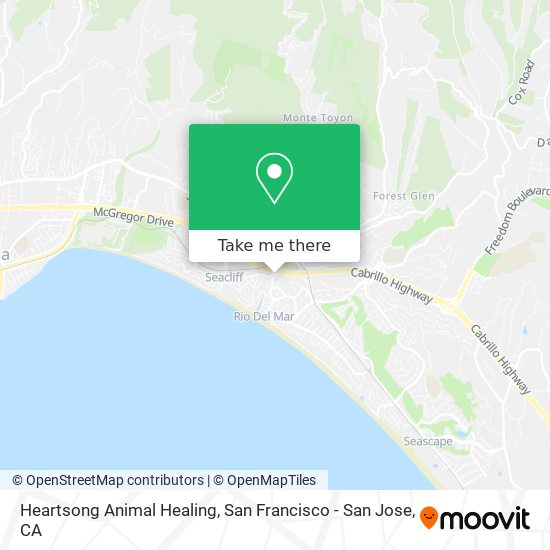 Heartsong Animal Healing map