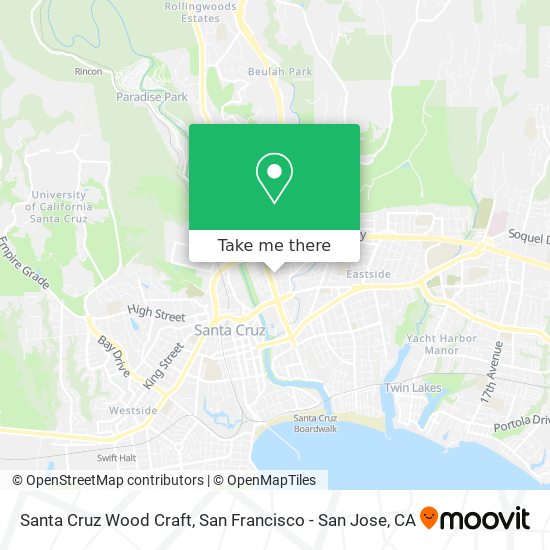 Santa Cruz Wood Craft map