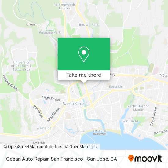 Ocean Auto Repair map