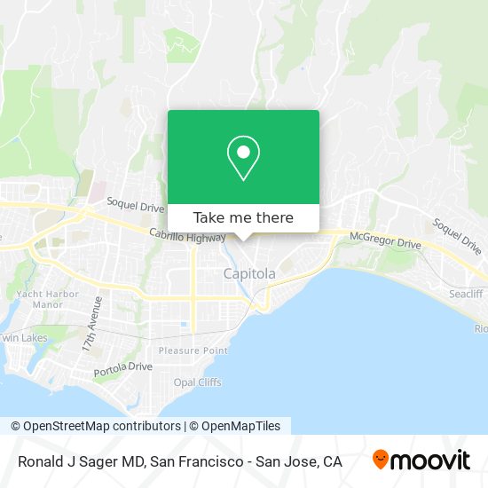 Ronald J Sager MD map