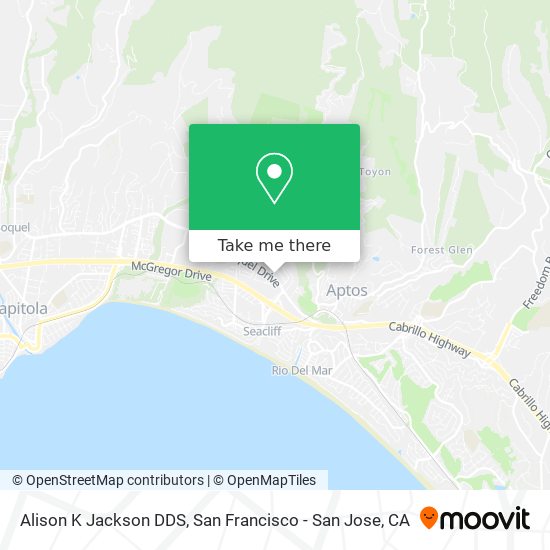 Alison K Jackson DDS map